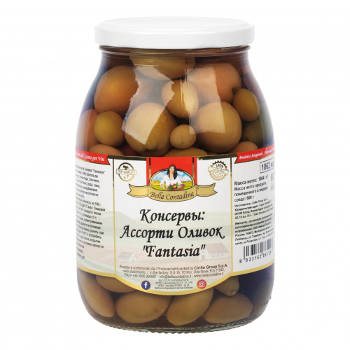 Ассорти оливок Fantasia Bella Contadina ст./б. (1062 мл)