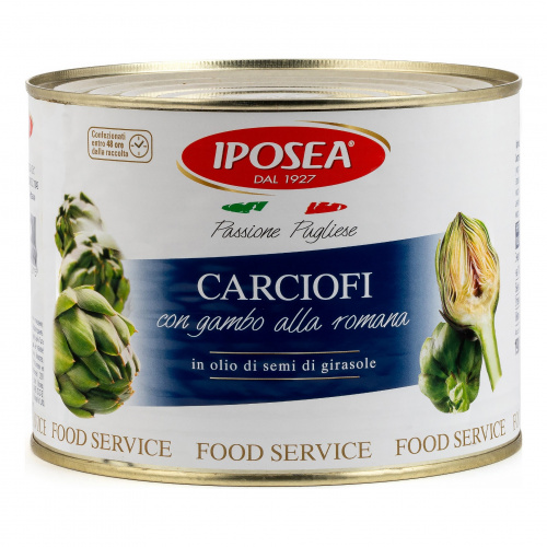 Артишоки по-римски в масле, IPOSEA (1,9кг)