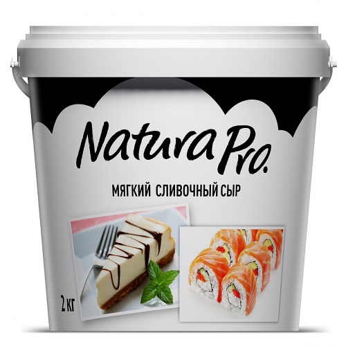 Мягкий сливочный творожный сыр Natura Pro 65% пл./ведро ( 2,000 кг)