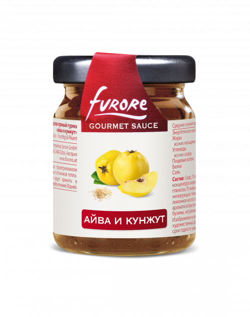 Соус фруктово-пряный гурмэ айва и кунжут, Furore (0,060кг)