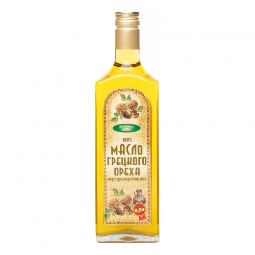 Масло Грецкого ореха нерафинированное, Ароматы жизни (0,5л)