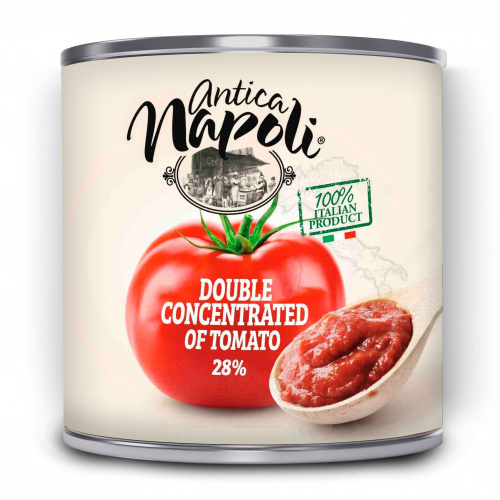 Томатная паста "Doppio concentrato"(28-30%) т.з."Antica Napoli"(0,800кг)