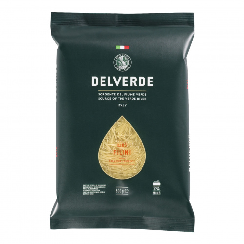 Паста № 086 Филини, Delverde (0,500кг)