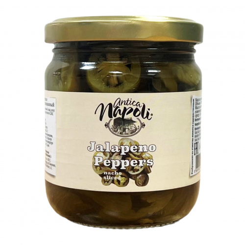 Перец Халапеньо резаный маринованный Antica Napoli (0,190кг)