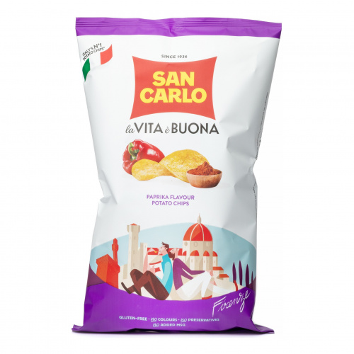 Чипсы картофельные со вкусом паприки, San Carlo (0,150кг)