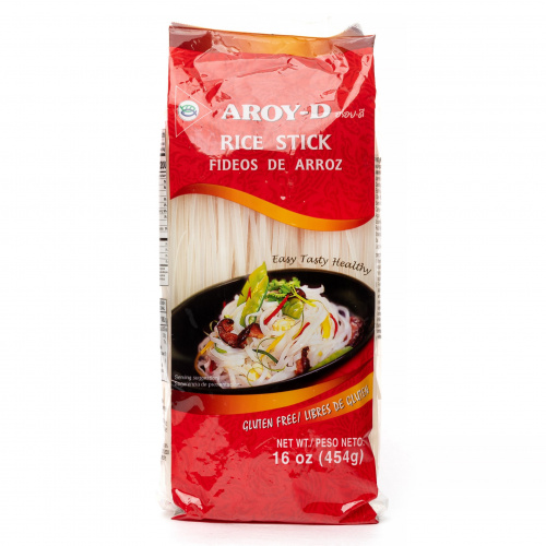 Лапша рисовая 5 мм AROY-D (0,454кг)