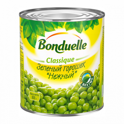 Горошек зеленый "Нежный" Бондюэль (0,800кг)