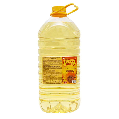 Масло подсолнечное рафинированное "Санни Голд" (5 л)
