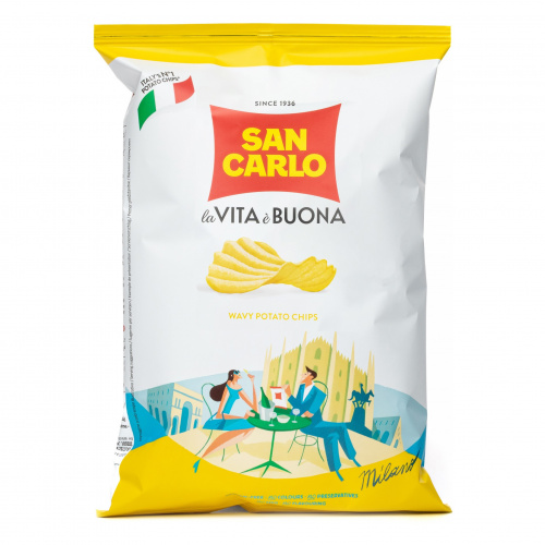 Чипсы картофельные Рифленые, San Carlo (0,050кг)