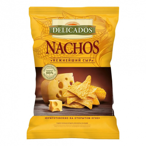 Чипсы Начос с Сыром, Delicados (0,150кг)