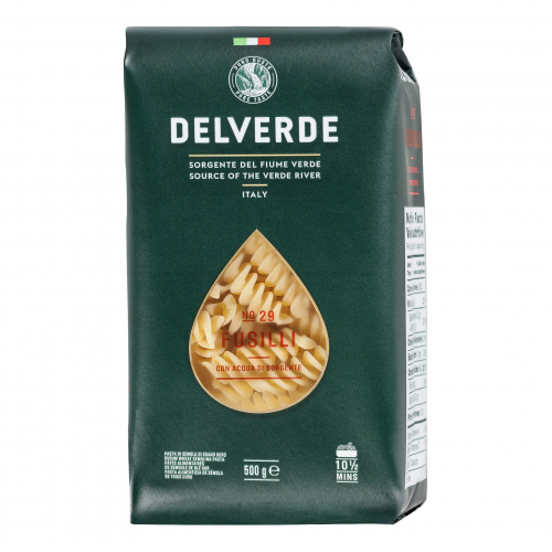 Паста № 029 Фузилли, Delverde (0,500кг)