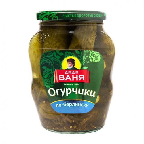 Огурцы Дядя Ваня "Огурчики маринованные по-берлински" (0,680кг)
