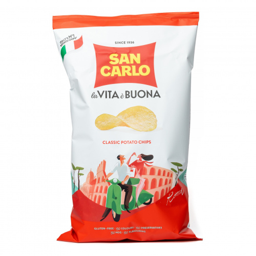 Чипсы картофельные Классические, San Carlo (0,180кг)