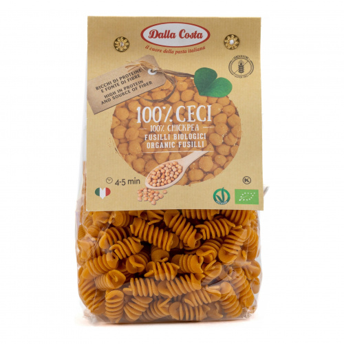 Паста из нутовой муки Фузилли БИО, Dalla Costa (0,250кг)