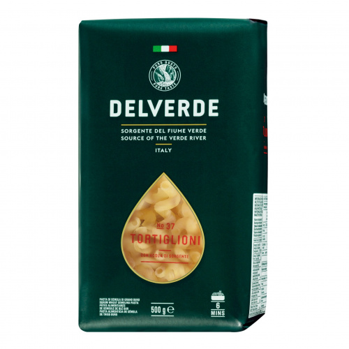 Паста № 037 Тортильони, Delverde (0,500кг)
