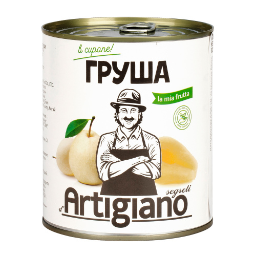 Груши в сиропе половинками ARTIGIANO (0,820кг)