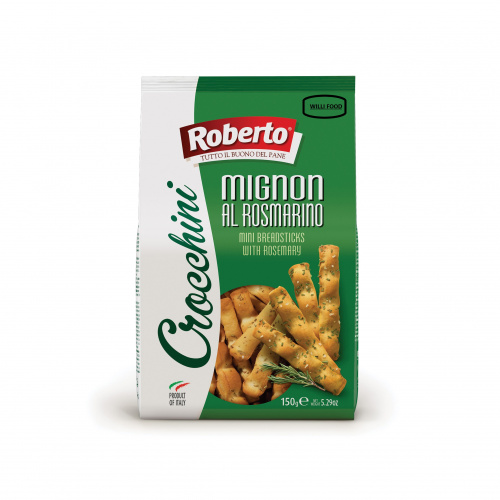 Палочки Хлебные Гриссини Кроккини миньон с розмарином, Roberto (0,150кг)