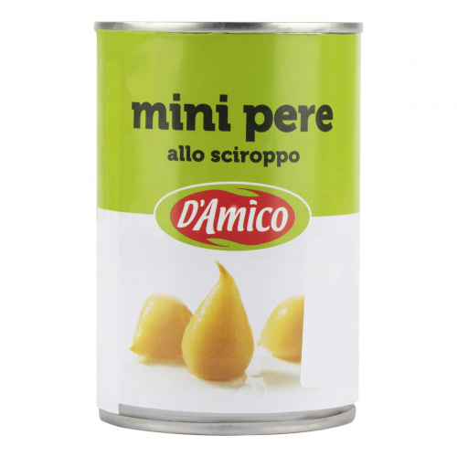 Груши мини в сиропе, D'Amico (0,420 кг)