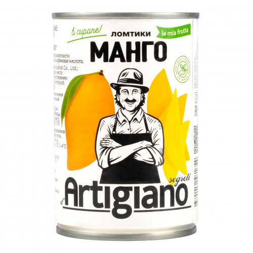Манго ломтики в сиропе ARTIGIANO (0,425кг)