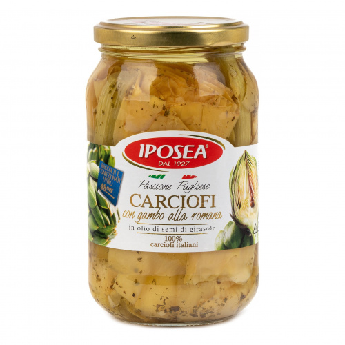 Артишоки по-римски в масле, IPOSEA (0,510кг)