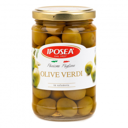 Оливки целые с косточкой, IPOSEA (0,290кг)