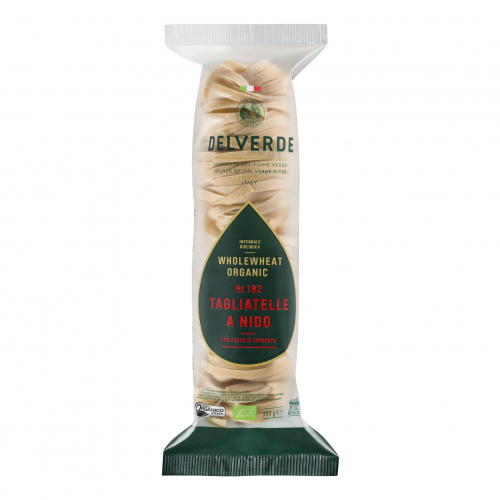 Паста № 182 Тальятелле Биолоджика с отрубями, Delverde (0,250кг)
