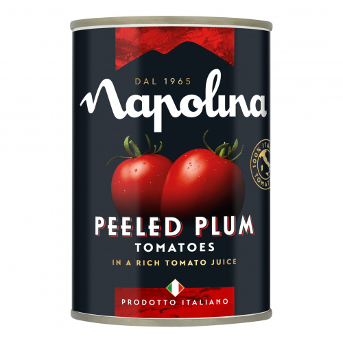 Томаты очищенные в томатном соке "Napolina" ж/б (0,400 кг)