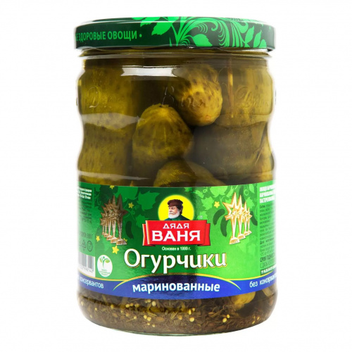 Огурцы Дядя Ваня огурчики маринованные ст/б (2,650кг)